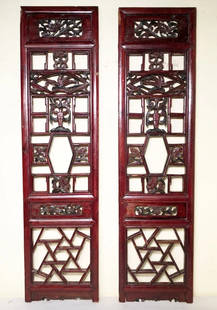 Antique Chinese Screen Panels (3582)(Pair), Cunninghamia Wood, Circa 1800-1849