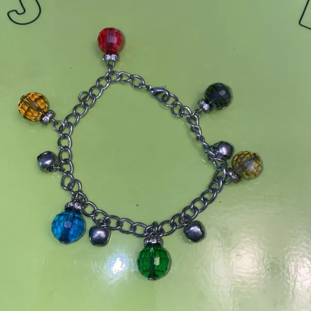Colorful Charm Bracelet With Balls And Bells