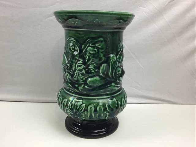 Sylvac 21cm Green Vase 4554  English Made Vintage Collectable Home Decor