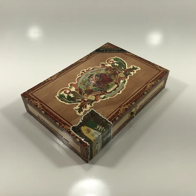 My Father Cigars Flor De Las Antillas Robusto Empty Wooden Cigar Box 9x6x1.75