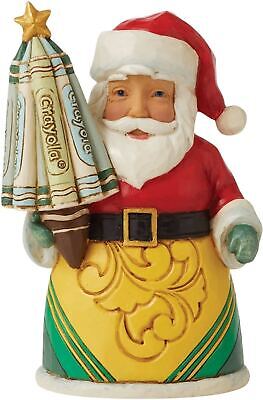 Enesco Crayola di Jim Shore Crayola Babbo Natale con renna Figurina 