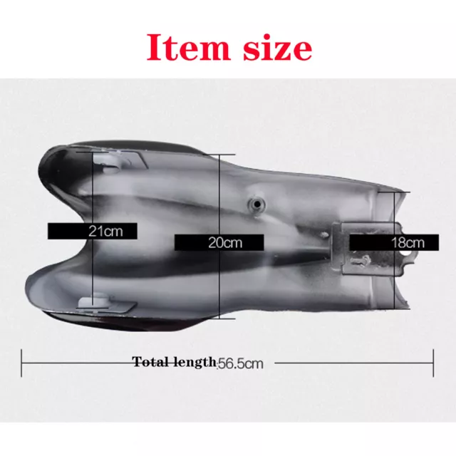 10L Universal Motorrad Cafe Racer Kraftstofftank Benzintank Fuel Tank für XJR400 3