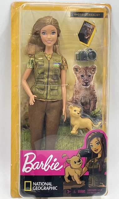 MATTEL BARBIE NATIONAL Geographic Doll Wildlife Career Photojournalist