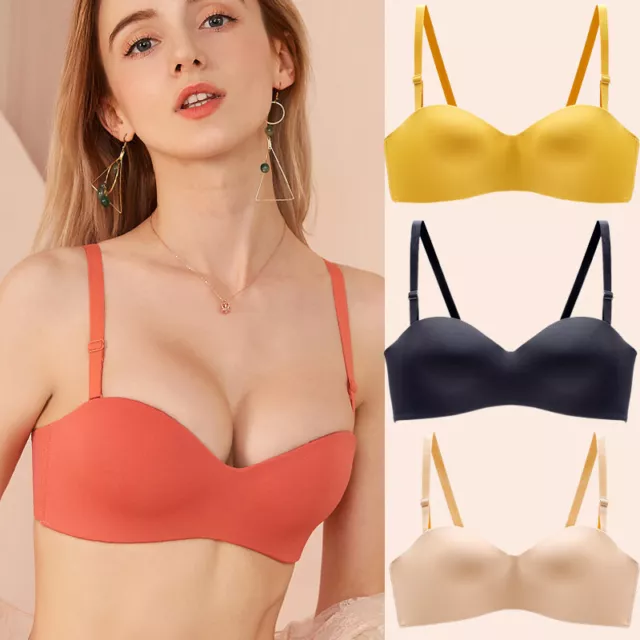Non-Wire Seamless Bras For Women Push Up Bra Invisible Sexy Top Wire Free  Brassiere Deep