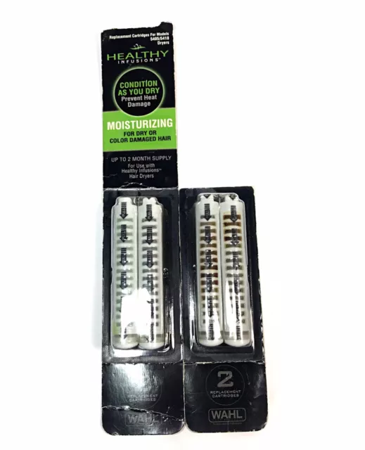 4 WAHL Healthy Infusions Replacement Cartridges Models 5405/5418 Hair Dryers.