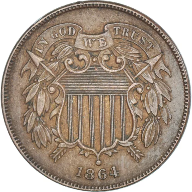 [#1172445] Coin, United States, 2 Cents, 1864, U.S. Mint, Philadelphia, MS(60-62