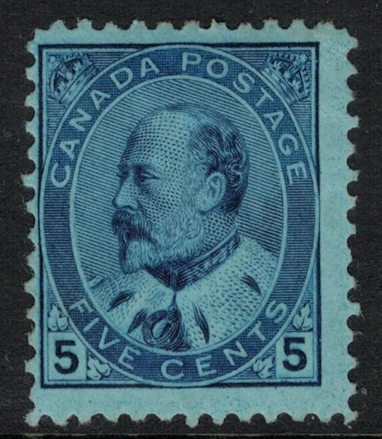 Canada 1903-12 5c blue/bluish MM SG178 Cat £90