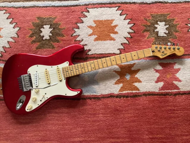 Vintage 1983 Fender Stratocaster Japan with Kahler tremolo Red