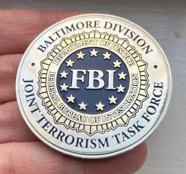 FBI Challenge Coin - Baltimore Division - Joint Terrorism Task Force (JTTF)