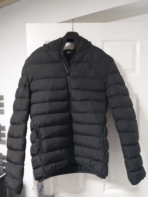 GYM KING PUFFA Jacket Medium Worn Twice.Black Hooded 17.99