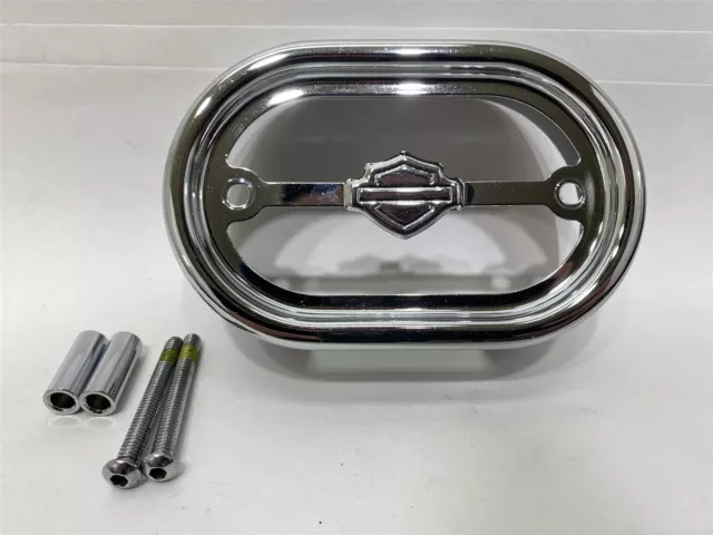 Harley-Davidson 08 FLSTF Fatboy Voltage Regulator Cover Chrome 74597-01