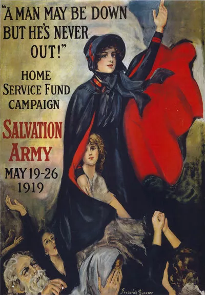 W68 Vintage WWI Salvation Army War Fund Raising Poster WW1 A1 A2 A3
