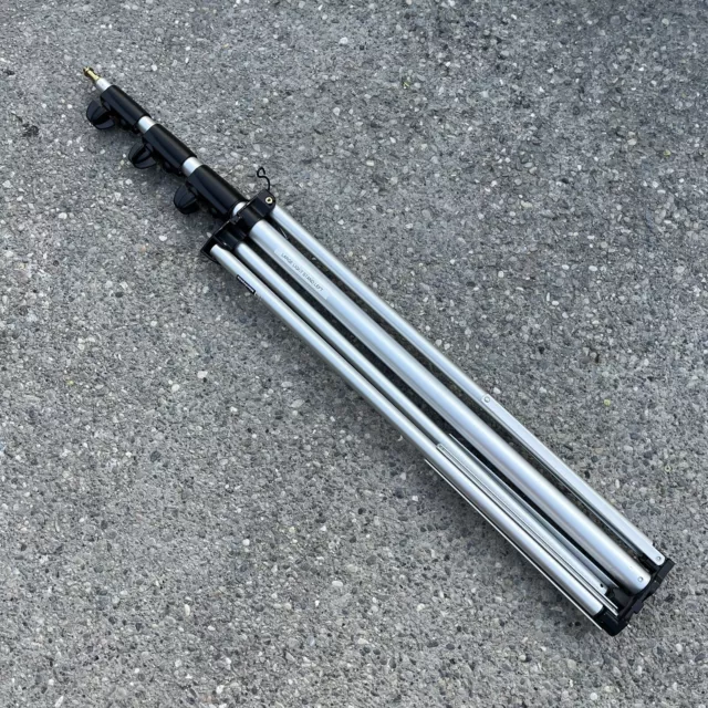 Manfrotto 307 Professional 8’ Boom Light Stand Italy Used Bogen Tripod