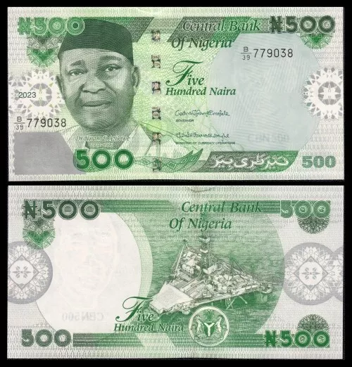 Nigeria  500 Naira  2023  Pick 48b  New  SC = UNC