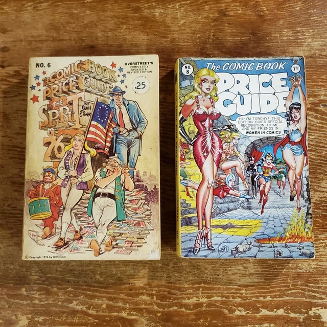 Overstreet Comic Book Price Guide #6 # 8 Vintage Lot 2 1976 1978 VG