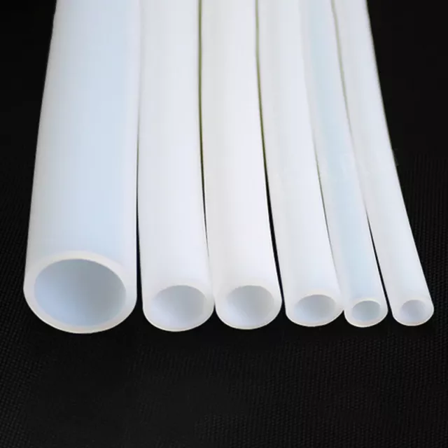 White PTFE Tube High Temp Tubing  Insulation Hose OD 0.5~20mm ID 1~22mm 600V