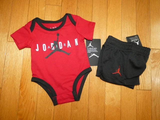 Air Jordan Nike Baby Boys Bodysuit Shorts Set Outfit Infant 3M 6M 9M NWT