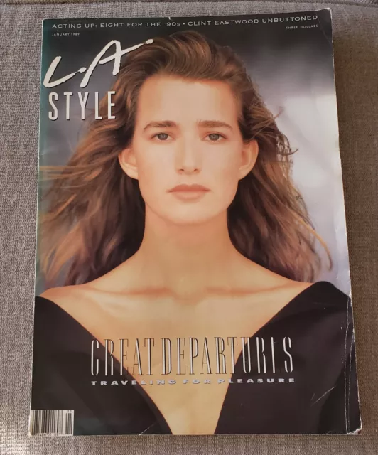 LA STYLE Magazine  January 1989 Eight For The 90's Clint Eastwood  Very Good