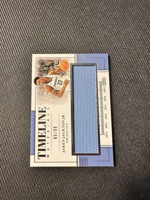 JAREN JACKSON JR 2019-20 Panini National Treasures Timeline Jersey Patch SP /99