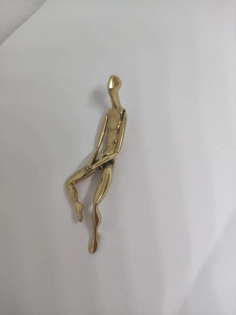 Collier Vintage Charles Jourdan - Pendentif Hérisson - Plaqué Or - Longueur ~40-45cm - Occasion