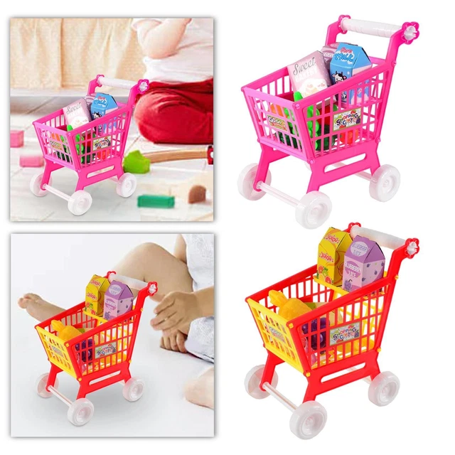 CARRELLO SPESA GIOCATTOLO PER BAMBINI GIOCO SUPERMARKET CON ACCESSORI