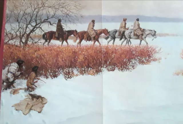 Tom Lovell,THE FRIENDLY WILLOWS,  2 prints, Native American, Art Print 18x12