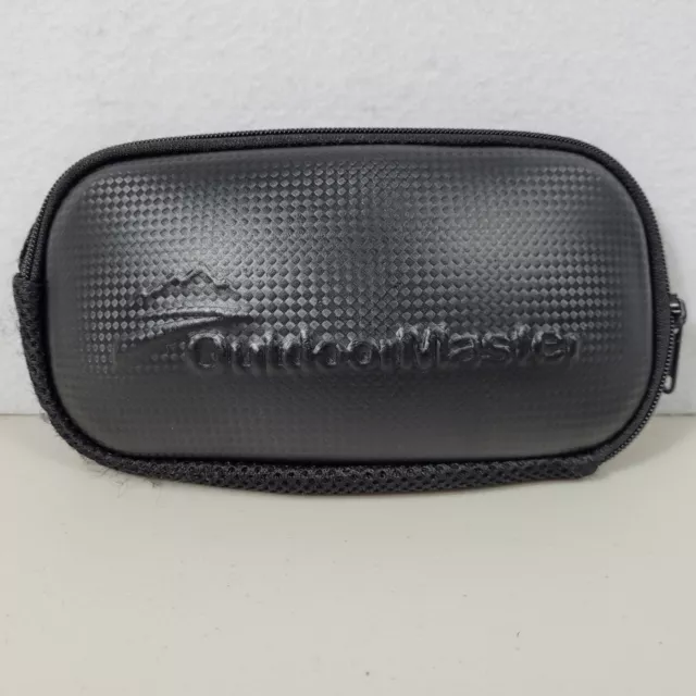 Outdoor Master Snow Goggle Case Inner Pocket Full Zip Black Skiing Snowboarding