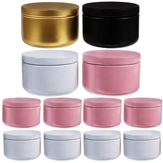 20pcs Round Aluminum Box Empty Jewelry Storage Case Small Aluminum Soap Boxes