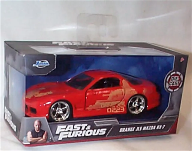 FAST & FURIOUS JLS Mazda RX-7 1/32 SCALE DIECAST Opening Doors Jada 24075 RBbb