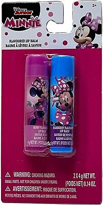 DISNEY JUNIOR MINNIE MOUSE  2-PC BERRY & BLUEBERRY FLAVORED LIP BALM Set Of 2