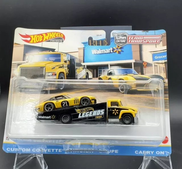 HOT WHEELS LEGENDS Tour Team Transport Corvette Stingray Walmart