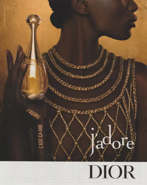 PUBLICITÉ DE PRESSE 2003 J'adore Par Dior Présenté Par Carmen Kaas EUR 3,00  - PicClick FR