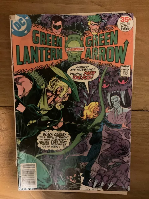 Green Lantern Co-starring Green Arrow #98 DC Comics 1977