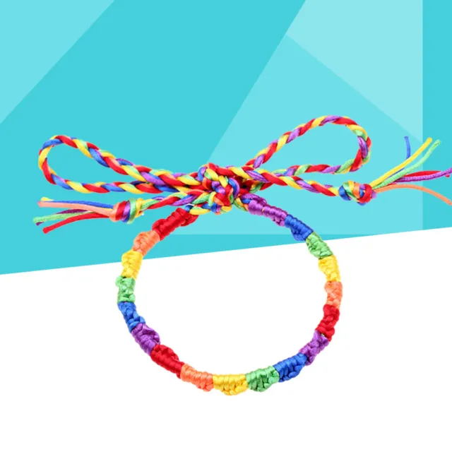 Brazalete de color arco iris unisex con tachuelas de oreja arco iris para lesbiana