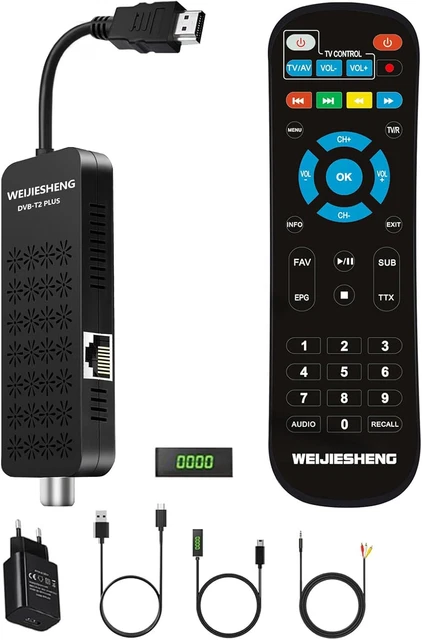 DECODER DIGITALE TERRESTRE 2025,Decoder per Tv,Decoder DVB-T2,HD 1080P ...