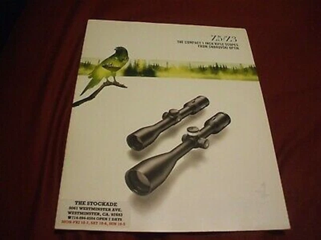 2009 SWAROVSKI OPTIK Z5/Z3 RIFLE SCOPES Catalog - POLICE
