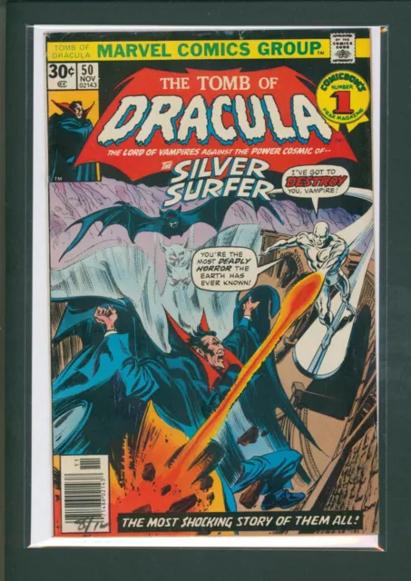 Marvel Comics The Tomb of Dracula #50 Silver Surfer & Blade Appearance Nov. 1976