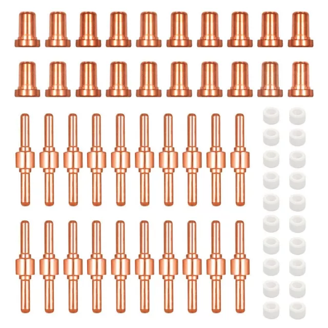 60Pcs Plasma Cutter Nozzle Tips Consumables For LG-40 PT-31 Torch CUT40 CUT50