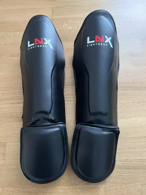 schienbeinschoner kickboxen, LNX, schwarz, M