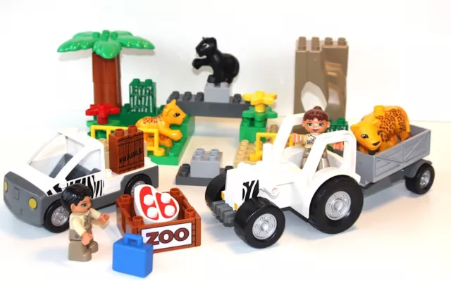 Lego Duplo - Set 4971 Tierpflegerset für Zoo mit Traktor und Tieren - gebraucht