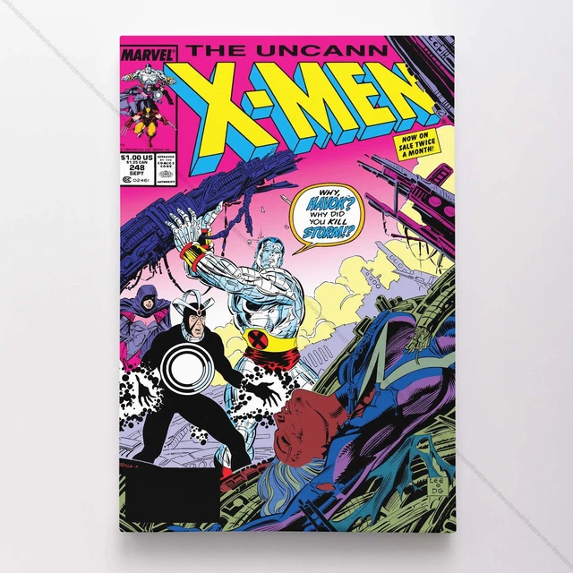 Uncanny X-Men Poster Canvas Vol 1 #248 Xmen Marvel Comic Book Art Print