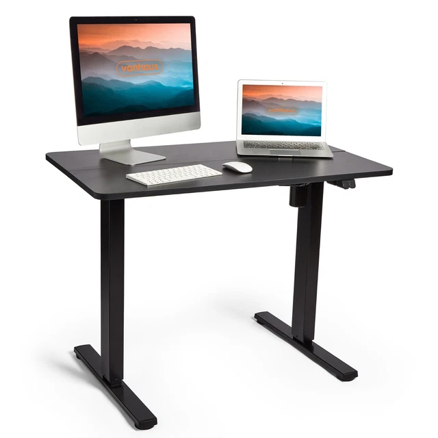 VONHAUS ELECTRIC Adjustable Sit Stand Desk Ergonomic Standing Desk