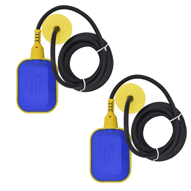 2xFloat Switch Contrôleur De Capteur De Niveau De Liquide Régulateur De Niveau