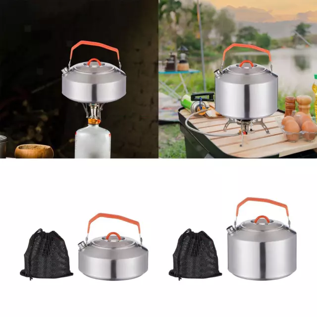 Camping Water Kettle Camp Tea Pot Coffee Pot for Hiking Fishing Backpacking