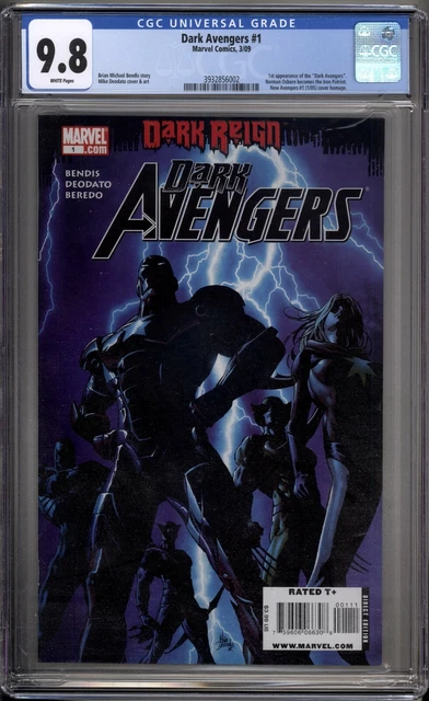Dark Avengers 1 CGC Graded 9.8 NM/MT Marvel Comics 2009