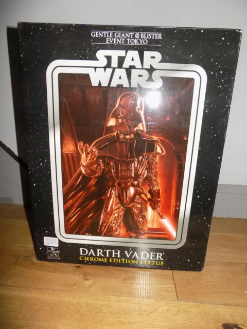 Gentle Giant Star Wars Darth Vader Chrome Edition Event Tokyo Boxed VERY RARE.