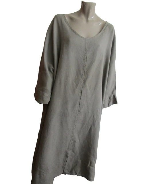 EVA TRALALA ROBE Mi Longue En Lin T.58 60 EUR 12 50 PicClick FR