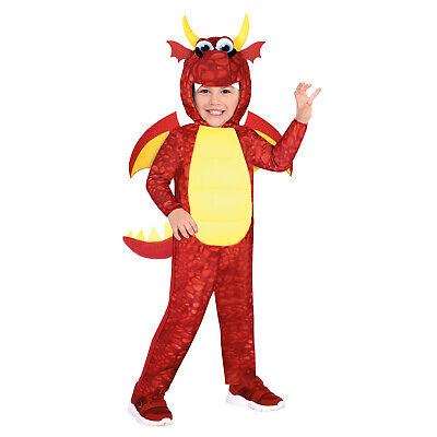Child Dragon Costume Fancy Dress Dinosaur Fairytale Child Boys Girls Animal Kids