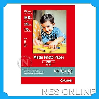 Canon Matte Photo Paper 4 x 6 Inches, 120 Sheets - New/Sealed
