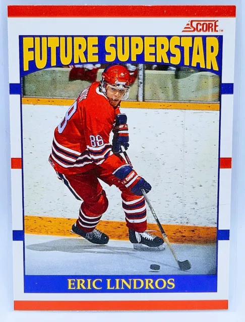 1990-91 Score Canadian Eric Lindros Future Superstar Rookie RC # 440